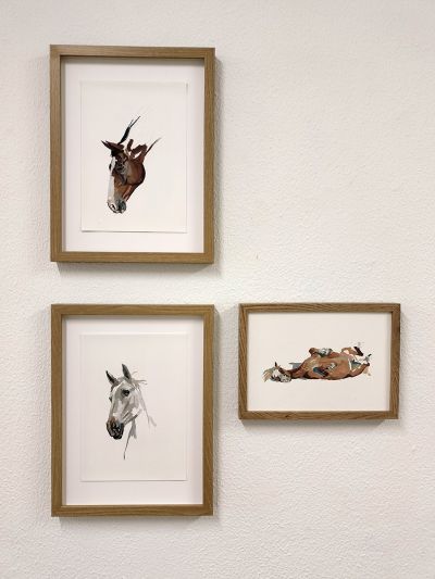 Entretiempo en un retrato ecuestre