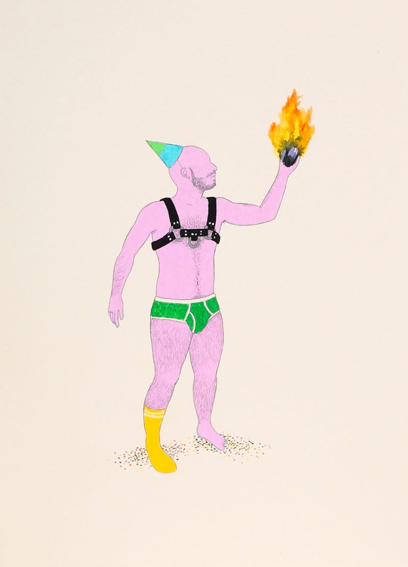 Muñeco hinchable en llamas 2