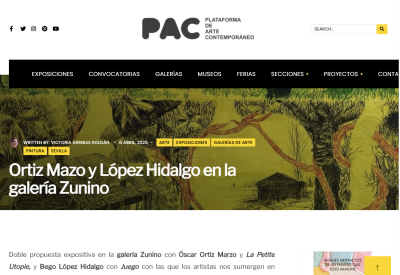 Ortiz Mazo y López Hidalgo en la galería Zunino