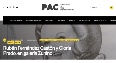 Rubén Fernández Castón y Gloria Prado, en galería Zunino