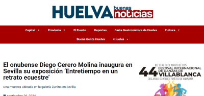 El onubense Diego Cerero Molina inaugura en Sevilla su exposición ‘Entretiempo en un retrato ecuestre