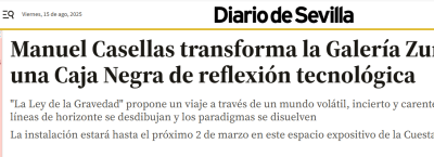 Manuel Casellas transforma la galería Zunino en una Caja Negra de reflexión tecnológica