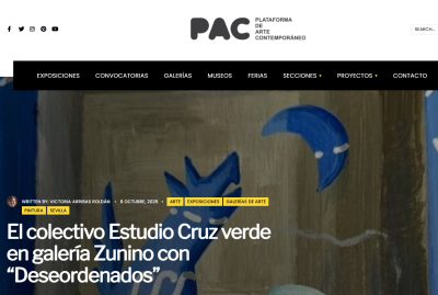 El colectivo Estudio Cruz verde en galería Zunino con “Deseordenados”