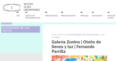 Galería Zunino | Otoño de lienzo y luz | Fernando Parrilla
