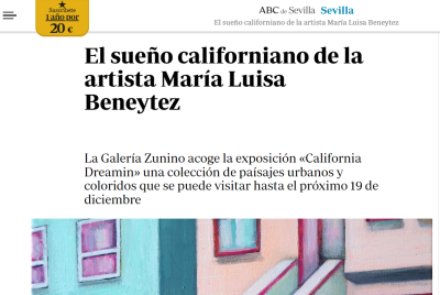 El sueño californiano de la artista María Luisa Beneytez