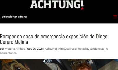 Romper en caso de emergencia exposición de Diego Cerero Molina