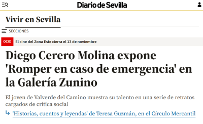 Diego Cerero Molina expone 'Romper en caso de emergencia' en la Galería Zunino